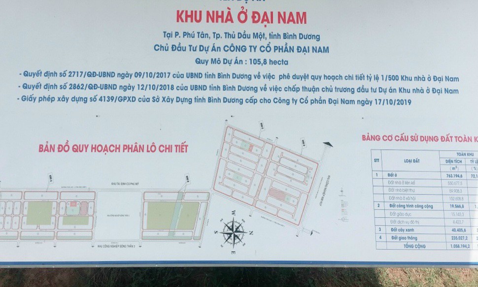 Bán đất khu nhà ở đại nam phường phú mỹ thành phố thủ dầu một bình dương