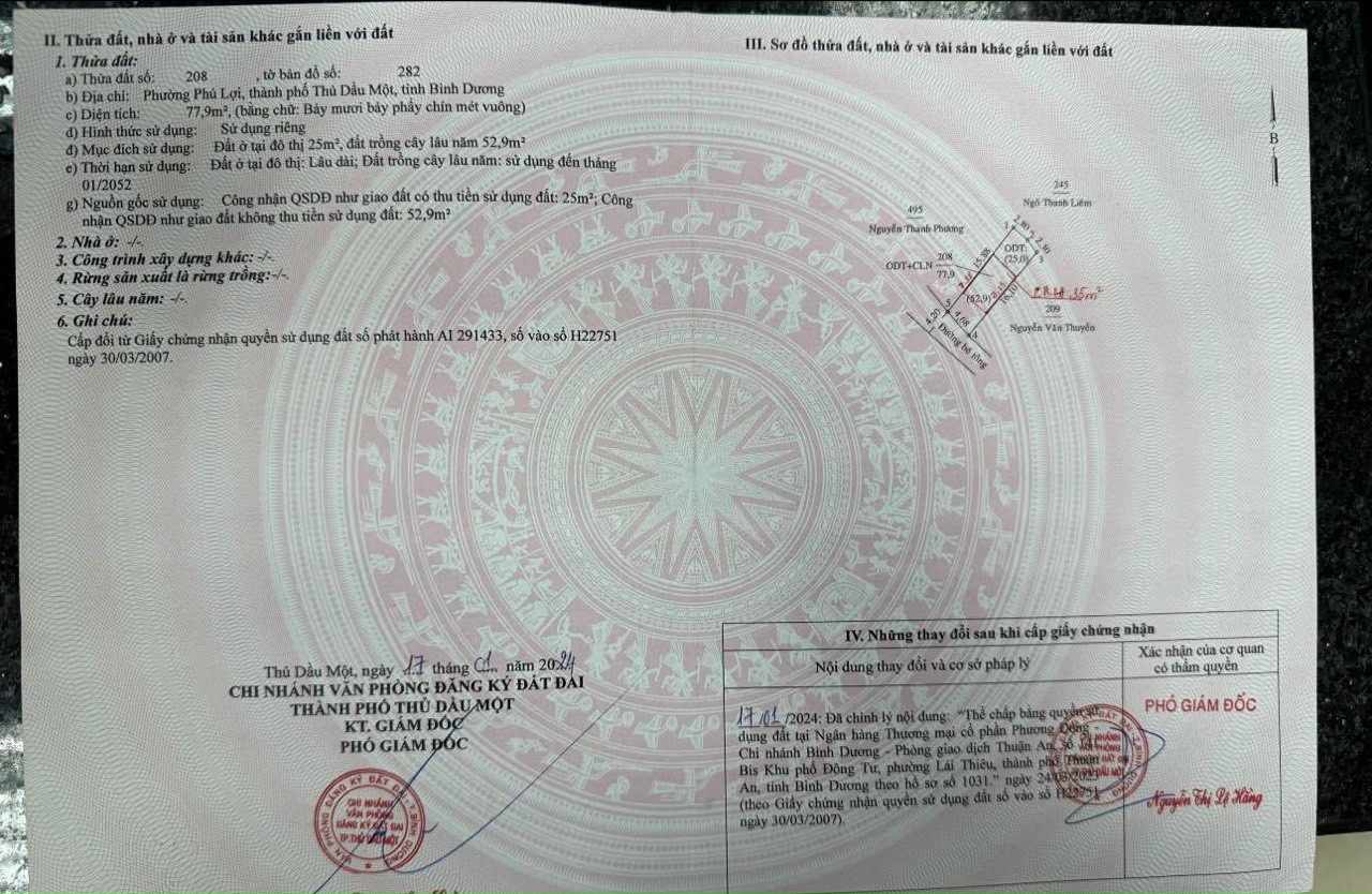 Bán đất gần trường đại học bình dương, phường phú lợi, thành phố thủ dầu một bình dương