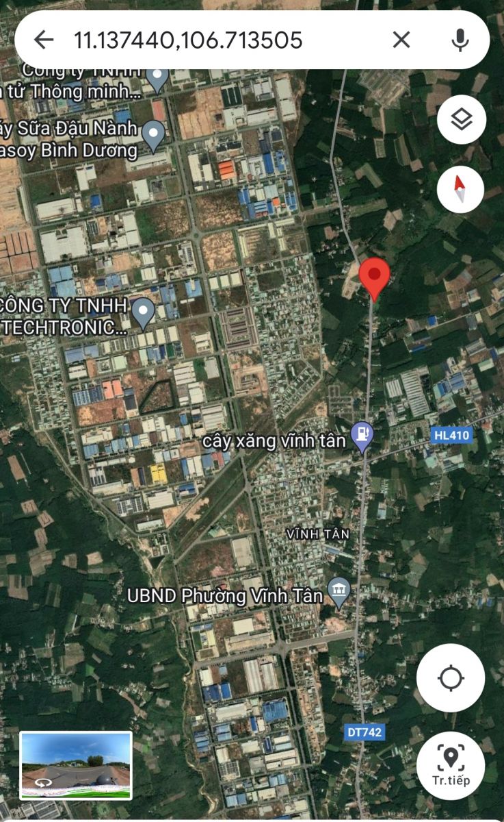 Bán đất mặt tiền đường DT742 xã bình mỹ, huyện bắc tân uyên, bình dương  