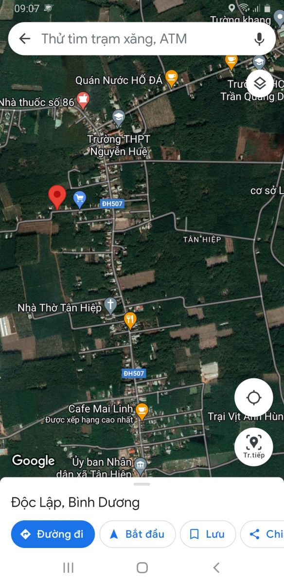 Bán đất mặt tiền đường tân hiệp 30, xã tân hiệp, huyện phú giáo, bình dương
