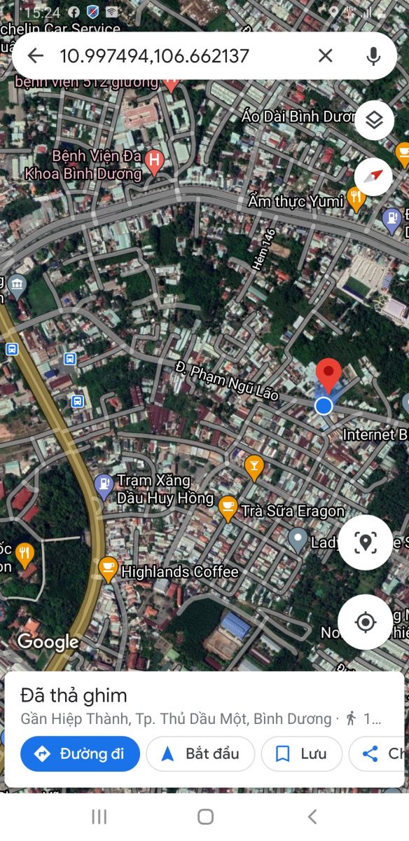 Bán đất mặt tiền đường nguyễn văn trổi phường hiệp thành, thành phố thủ dầu một bình dương