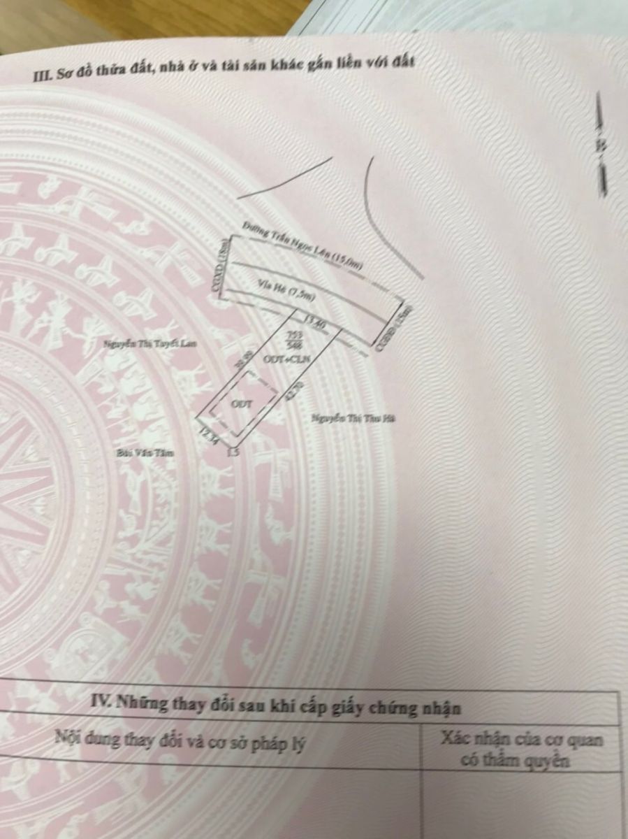 Bán đất mặt tiền trần ngọc lên phường đình hòa thành phố thủ dầu một bình dương