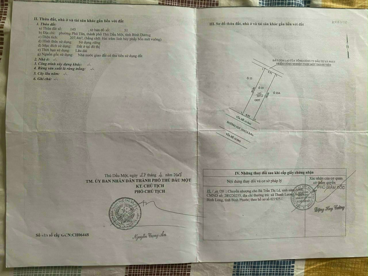 Bán đất phường phú tân thành phố thủ dầu một bình dương 