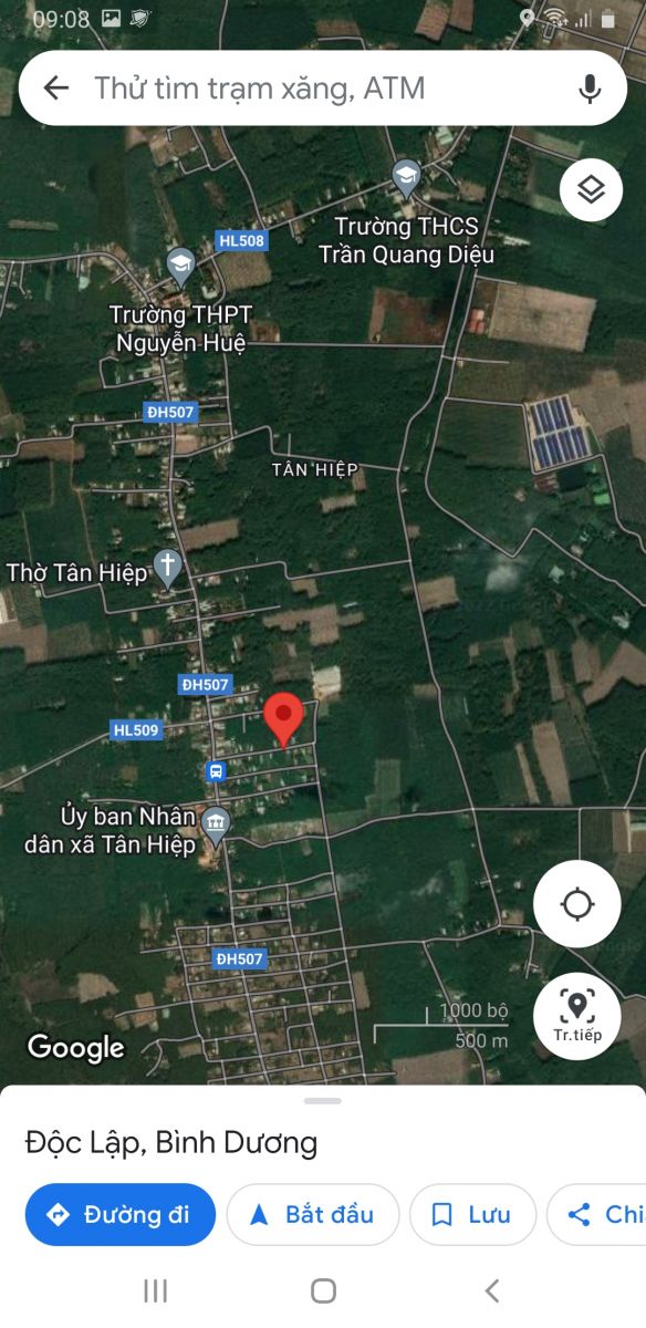 Bán đất xã tân hiệp, huyện phú giáo, bình dương