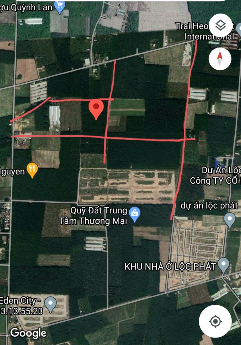 Bán đất xã long nguyên giáp khu dân cư sài gòn land và khu dân cư lộc phát long nguyên bầu bàng bình dương