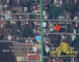 BÁN ĐẤT ĐẸP GẦN TRƯỜNG TIỂU HỌC MINH TÂN – DẦU TIẾNG, BÌNH DƯƠNG