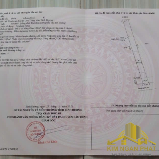 Bán đất gần trường tiểu học xã thanh an huyện dầu tiếng bình dương