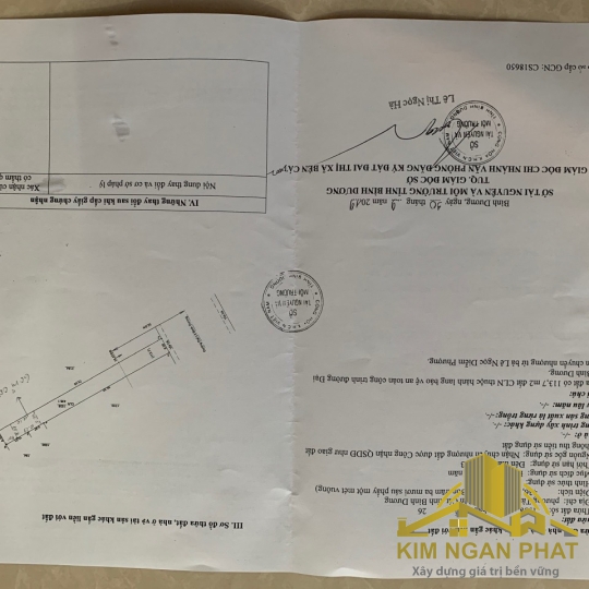 Bán Đất Mặt Tiền Quốc Lộ 13 Phường Tân Định Thị Xã Bến Cát Bình Dương