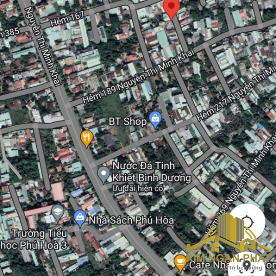 Bán nhà mặt tiền đường nhánh hẽm 167 nguyển thị minh khai khu phố 9 phường phú hòa thành phố thủ dầu một bình dương