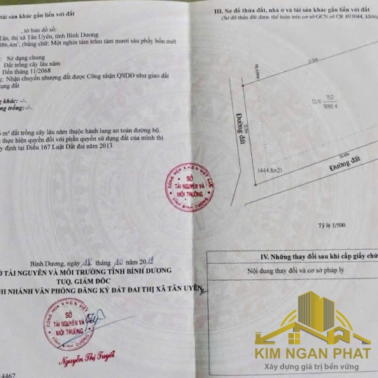BÁN ĐẤT SKC VĨNH TÂN – TÂN UYÊN, BÌNH DƯƠNG