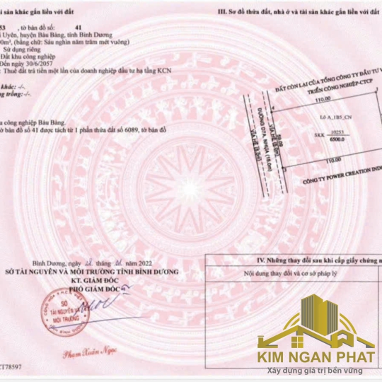 Bán Đất KCN Bàu Bàng Bình Dương – Lô Nhỏ Hiếm 6.500m² Đất Trả Tiền 1 Lần