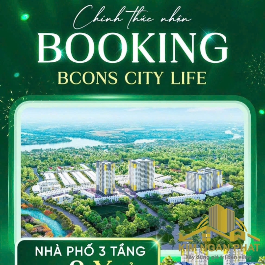 Bcons City Life Tân Uyên | Nhà Phố 1 Trệt 2 Lầu Giá Từ 3,5 Tỷ