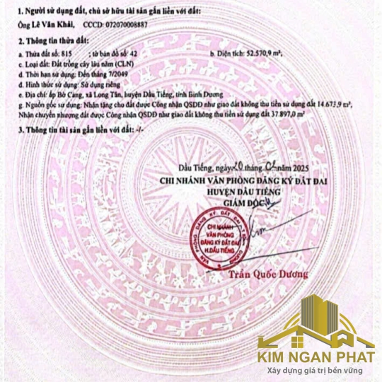Bán đất SKC Dầu Tiếng Bình Dương: 5.1 Ha mặt tiền đường Hồ Chí Minh chiến lược