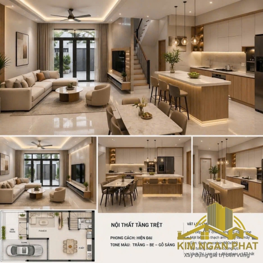 Bán nhà 3 tầng phường Phú Lợi: Thiết kế hiện đại mặt tiền rộng 7,2m sát vách KDC Phú Hòa 1