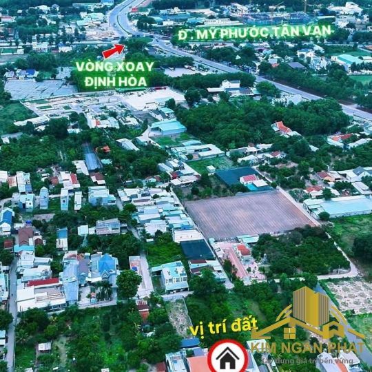 Bán đất nền đường ĐX68 Định Hòa: Diện tích lớn 540m², lý tưởng xây biệt thự vườn, đã tách sẵn 2 sổ riêng
