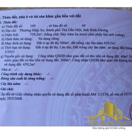 Bán gấp quỹ đất mặt tiền Quốc lộ 13 Hiệp An Thủ Dầu Một: Diện tích 739m², thổ cư 300m², vị trí kinh doanh sầm uất