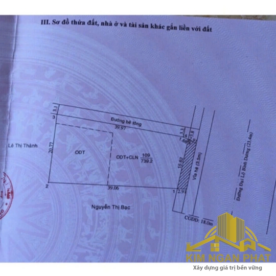 Bán gấp quỹ đất mặt tiền Quốc lộ 13 Hiệp An Thủ Dầu Một: Diện tích 739m², thổ cư 300m², vị trí kinh doanh sầm uất