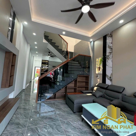 Bán nhà mới 100% phường Phú Lợi Thủ Dầu Một: Diện tích lớn 120m², sân ô tô 7 chỗ, dọn vào ở ngay